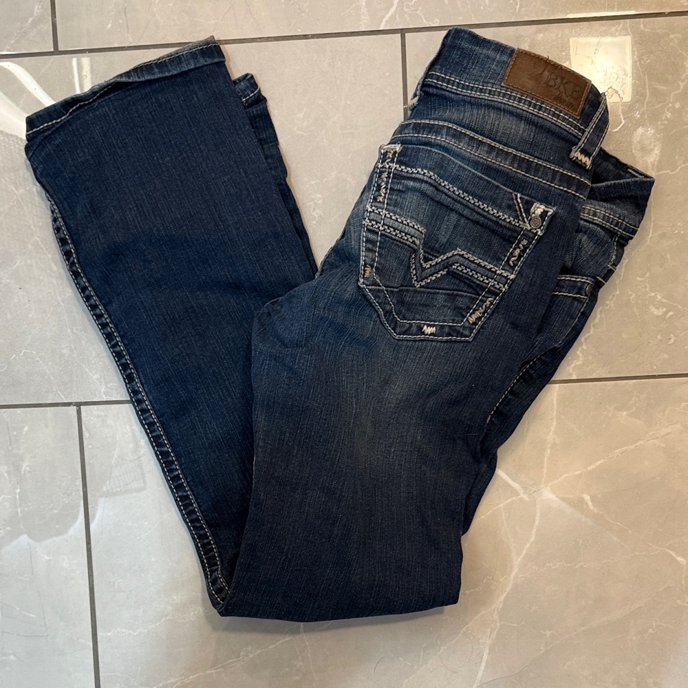 BKE Dark Indigo Boot Cut Jeans